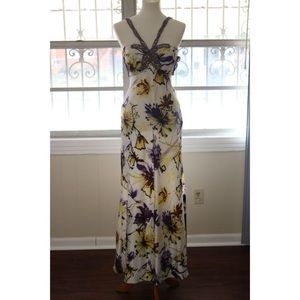 Helen Cabrera Beaded Floral Dress